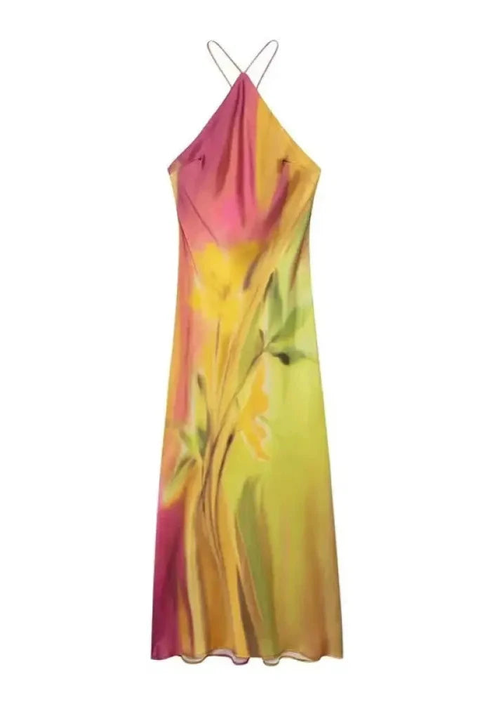 Vestido Estampado Less