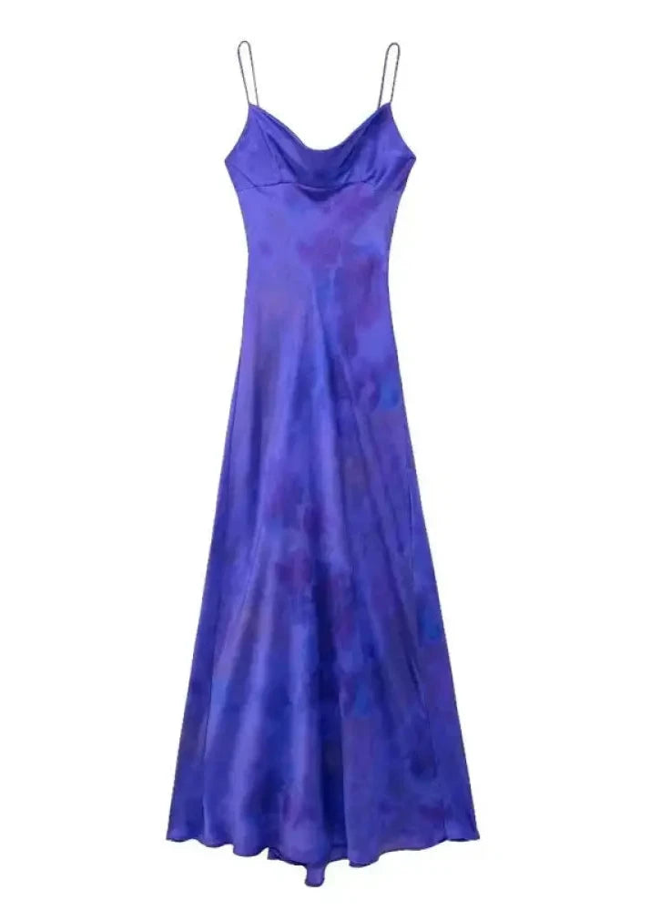 Vestido Longo Cetim Gaia Única / Pp