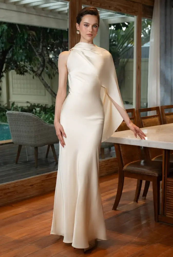 Vestido Longo Cetim Murano Vestido Longo Cetim Murano