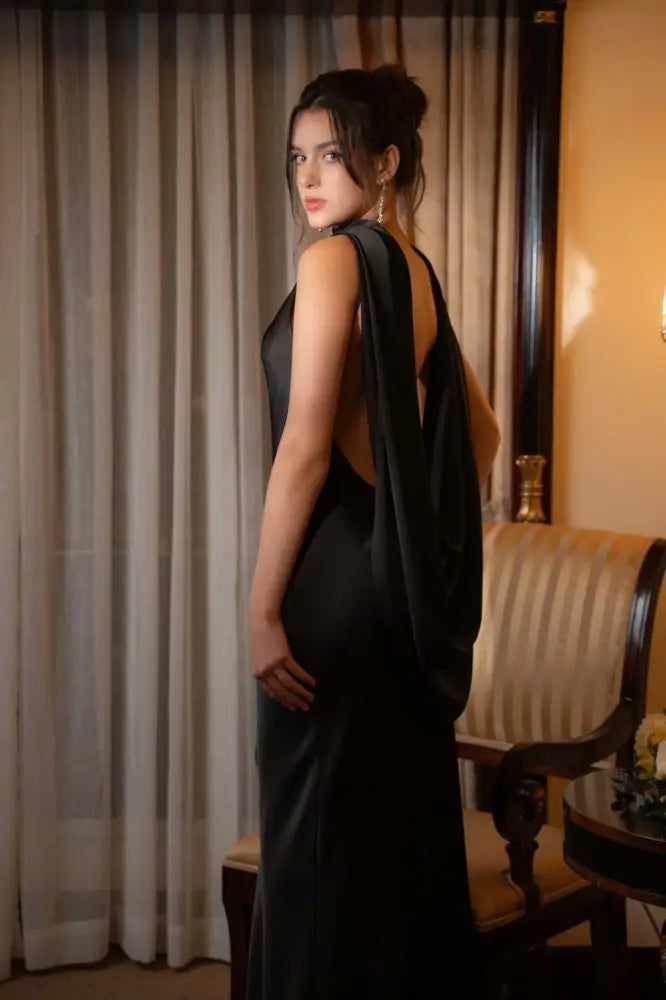 Vestido Longo Cetim Murano Vestido Longo Cetim Murano