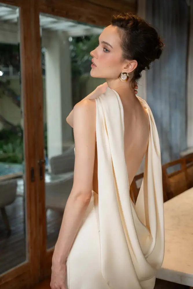 Vestido Longo Cetim Murano Vestido Longo Cetim Murano