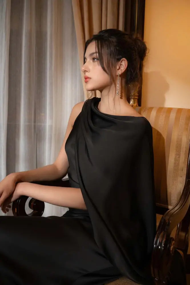 Vestido Longo Cetim Murano Vestido Longo Cetim Murano