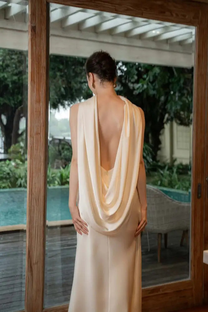 Vestido Longo Cetim Murano Vestido Longo Cetim Murano