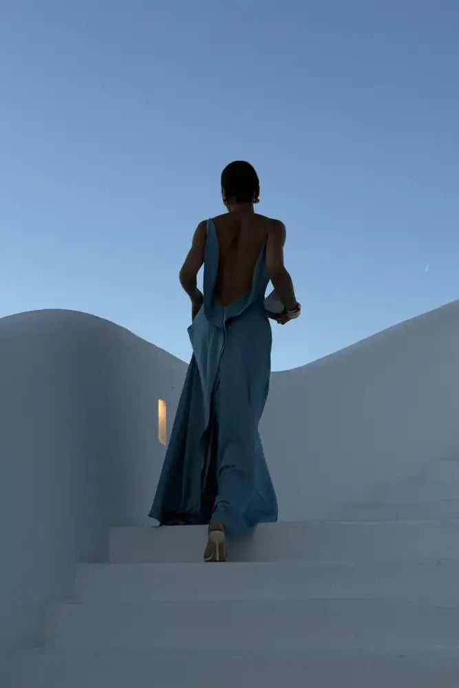 Vestido Longo Fluido Marina Vestido Longo Fluido Marina