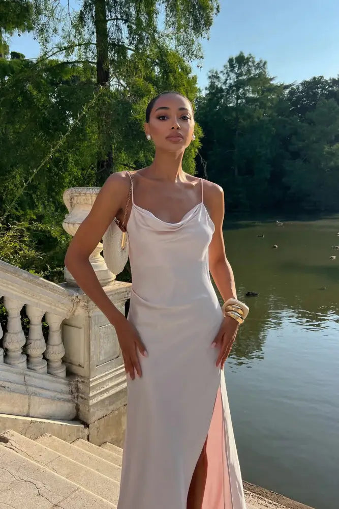 Vestido Longo Fluido Marina Vestido Longo Fluido Marina