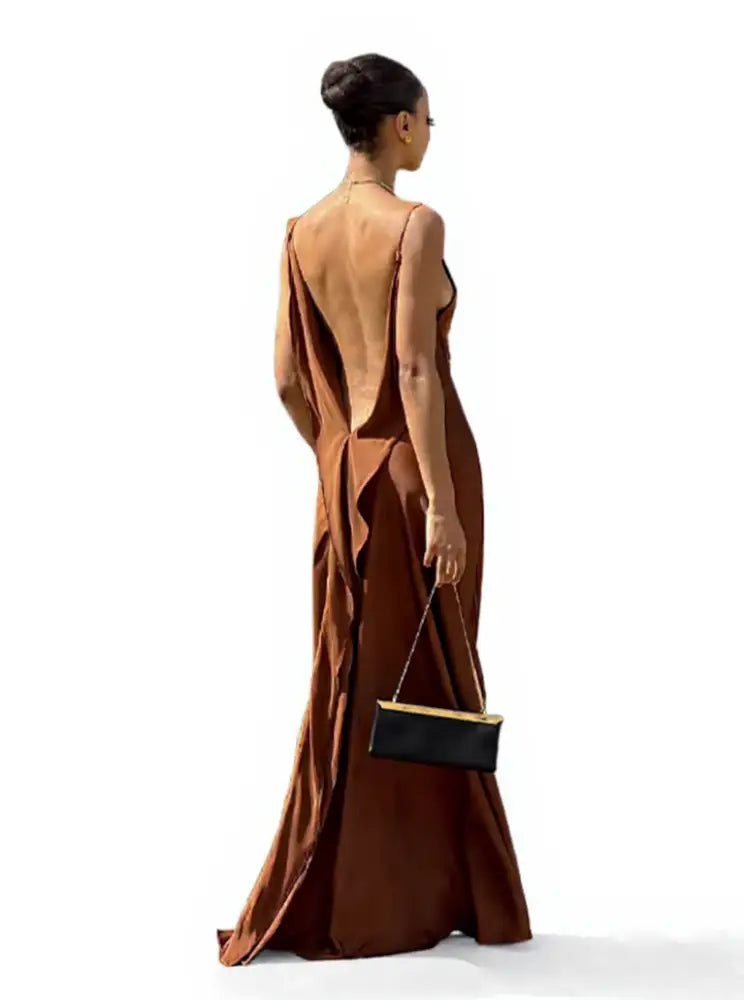 Vestido Longo Fluido Marina Vestido Longo Fluido Marina