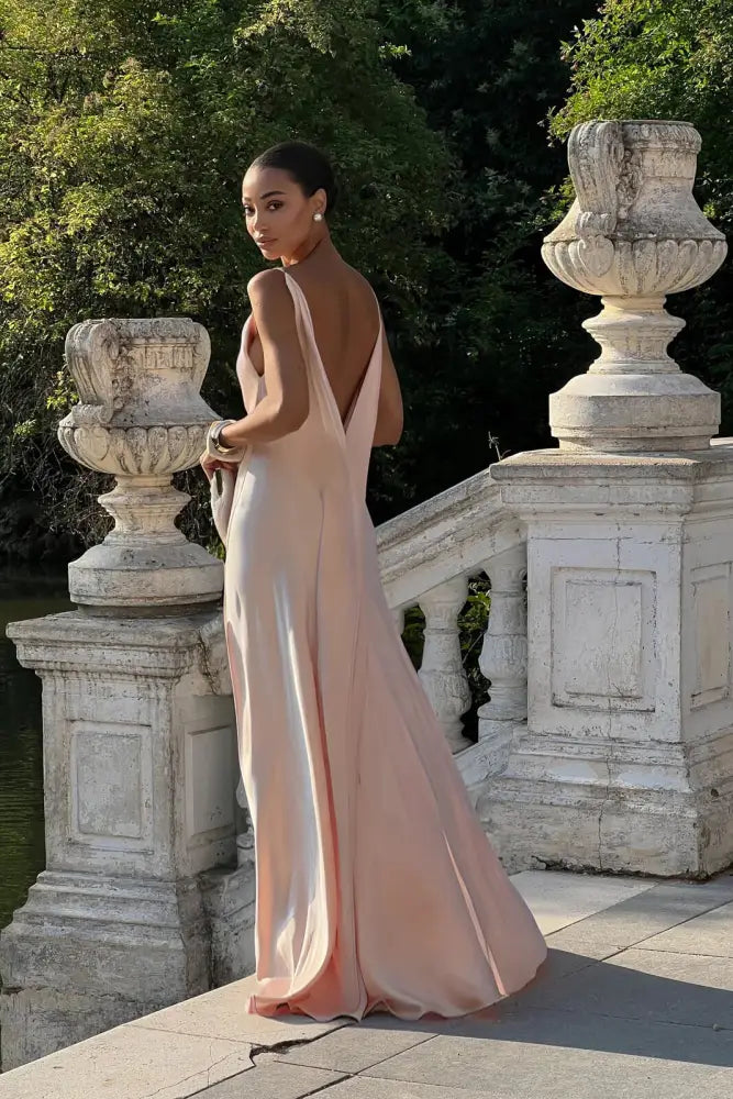 Vestido Longo Fluido Marina Vestido Longo Fluido Marina