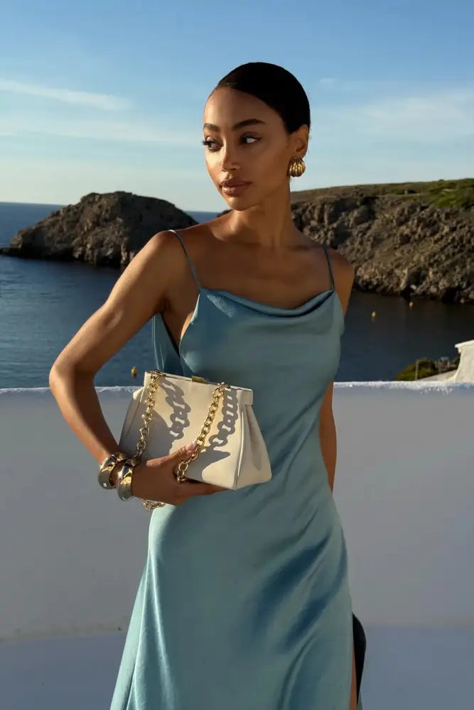 Vestido Longo Fluido Marina Vestido Longo Fluido Marina