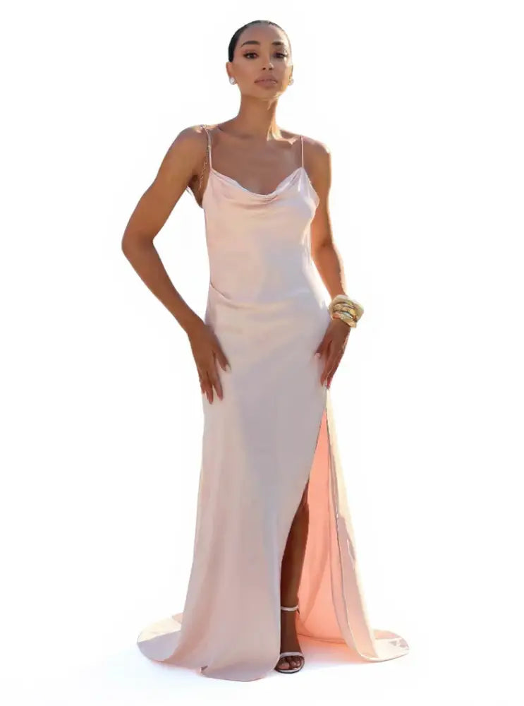 Vestido Longo Fluido Marina Rosa / P Vestido Longo Fluido Marina