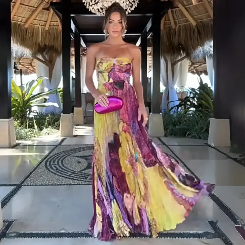 Vestido Longo Tomara que Caia Zuli Vestido Longo Tomara que Caia Zuli