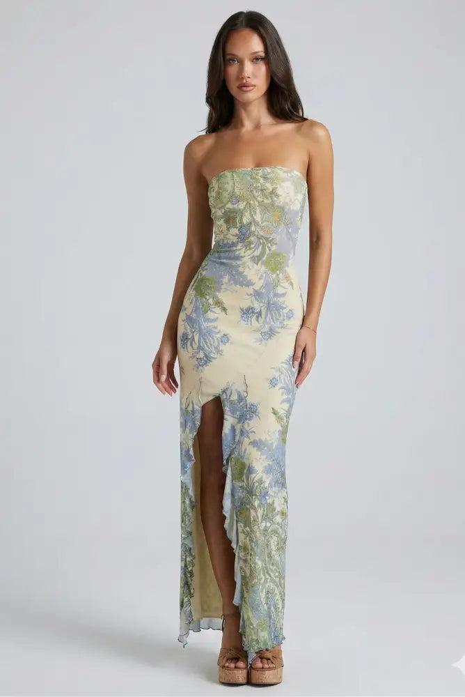 Vestido Longo Tubinho Picnic Vestido Longo Tubinho Picnic