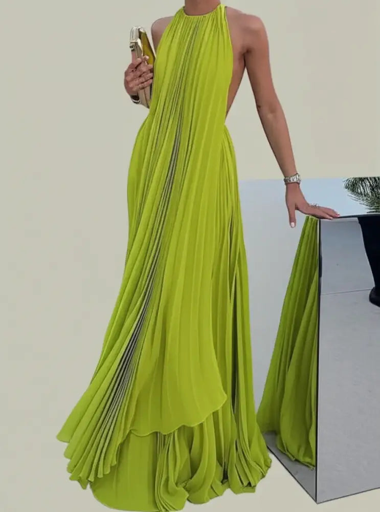 Vestido Longo Verde Neck Vestido Longo Neck