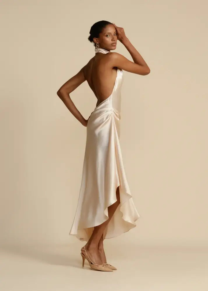 Vestido Midi Cetim Solane Vestido Midi Cetim Solane