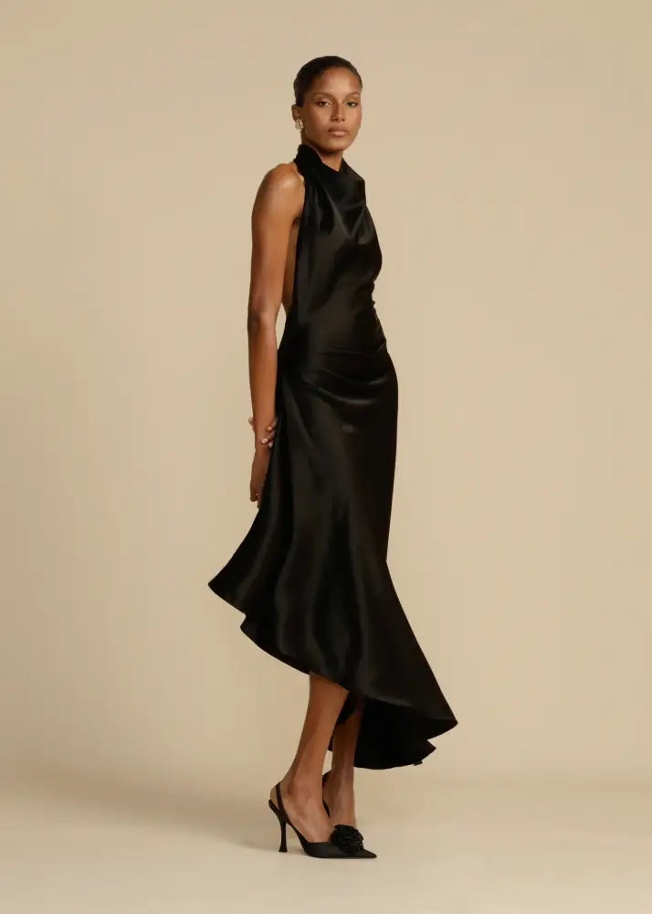 Vestido Midi Cetim Solane Vestido Midi Cetim Solane