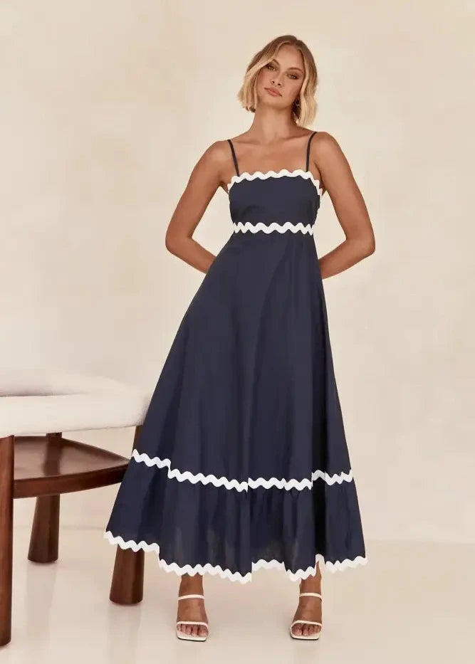 Vestido Midi Flora Bege