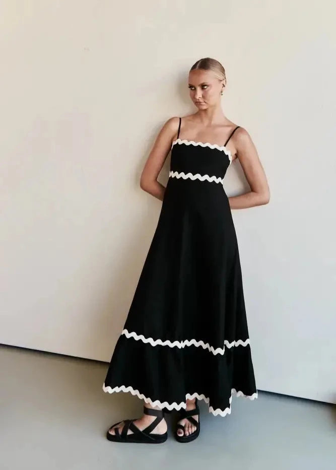 Vestido Midi Flora Bege