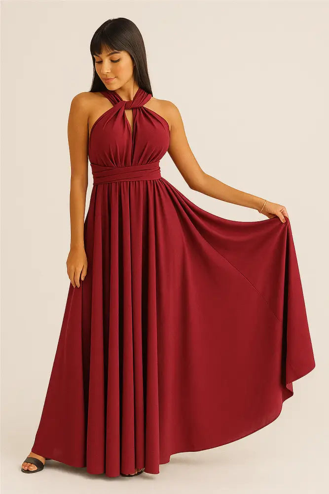 Vestido Multiformas Longo Vérsati Marsala / P 36/38 Vestido Multiformas Longo Vérsati