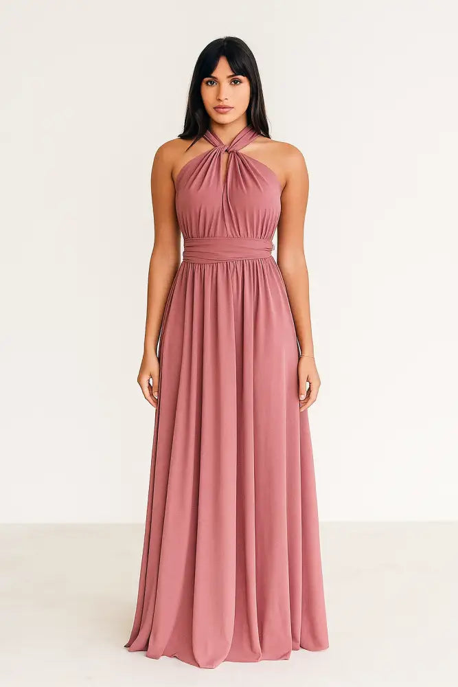 Vestido Multiformas Longo Vérsati Rosa Seco / P 36/38 Vestido Multiformas Longo Vérsati