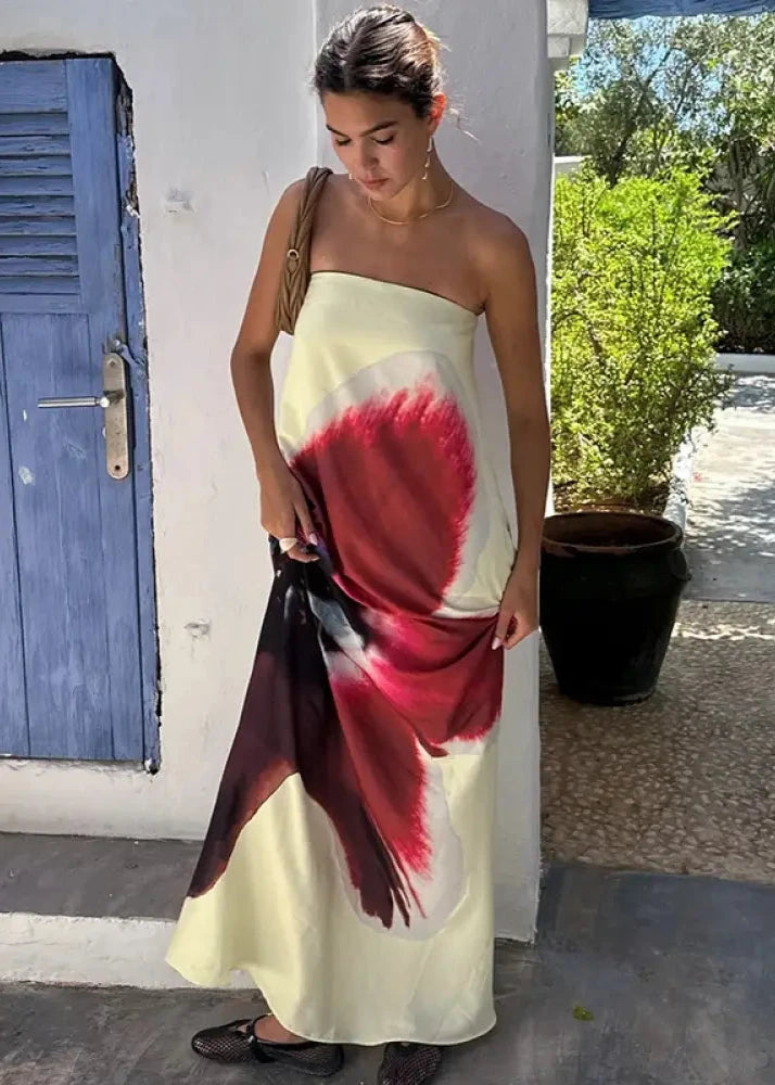 Vestido Reveillon Cetim Tomara Que Caia