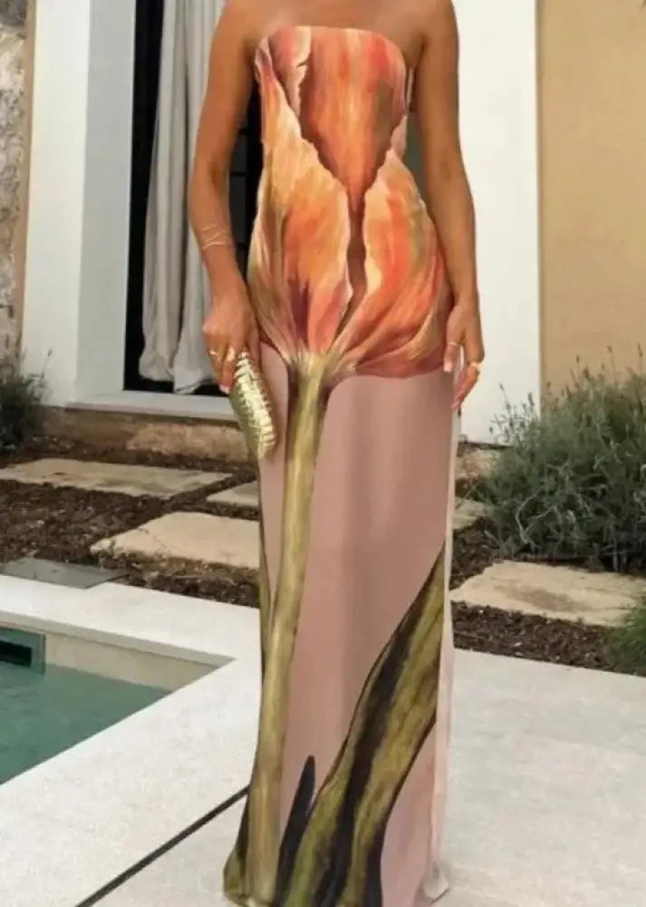 Vestido Tubo Longo Nova